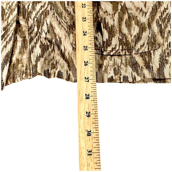 Chicos Jacket Womens 3 US XL Beige Brown Inkat Utility Relaxed Safari Lagenlook - Picture 8 of 16